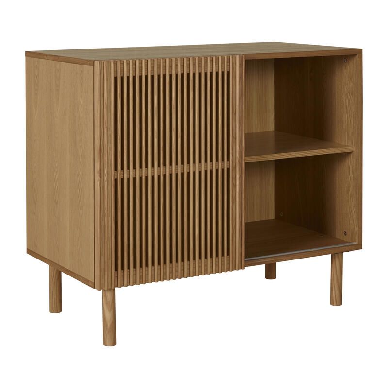 Commode 1 porte 2 niches Hai No Ki Natural Ash - quax