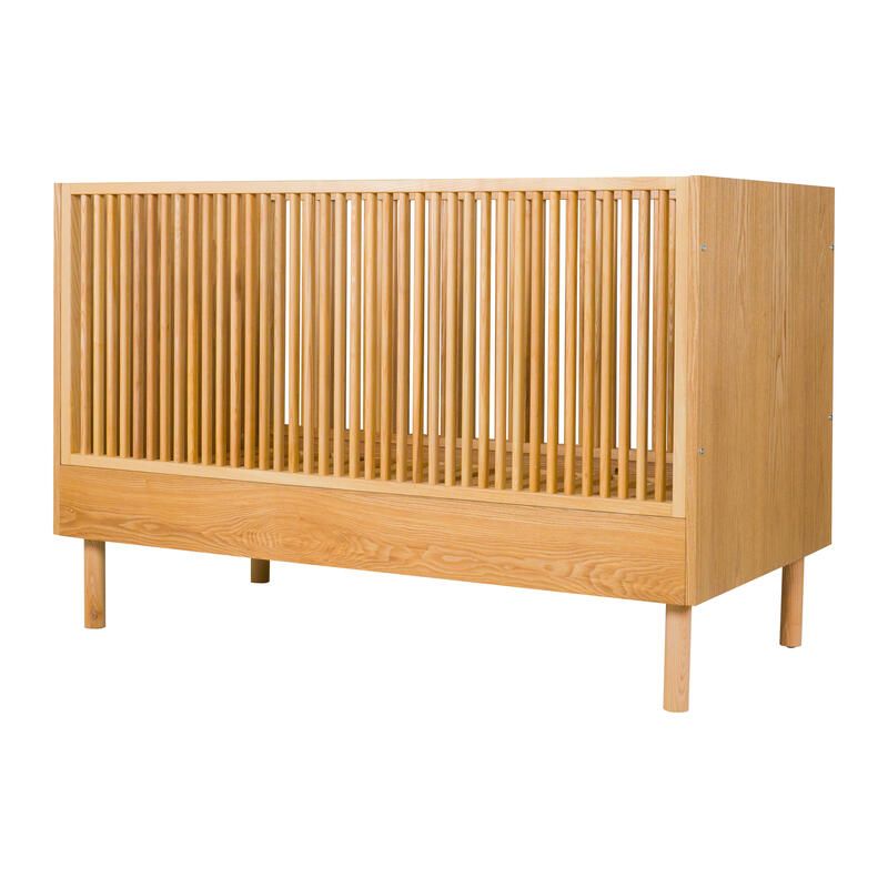 Lit bébé 70x140cm évolutif en banquette Hai No Ki Natural Ash - quax