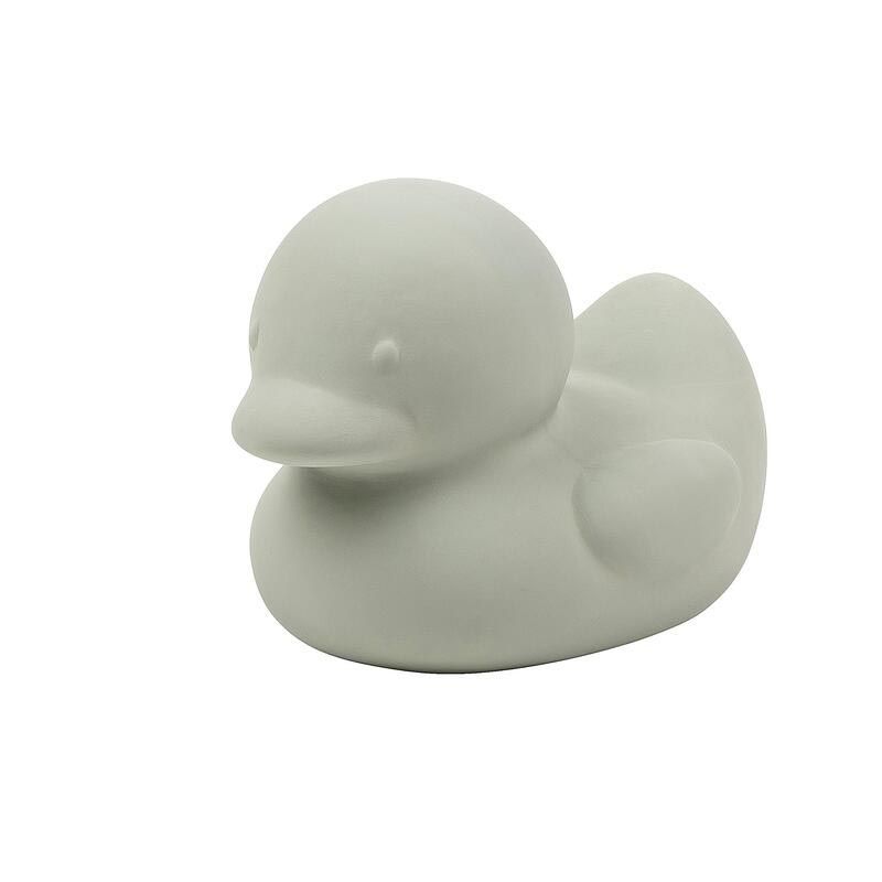 Canard Caoutchouc Vert Sauge Nattou Jouet De Bain - nattou