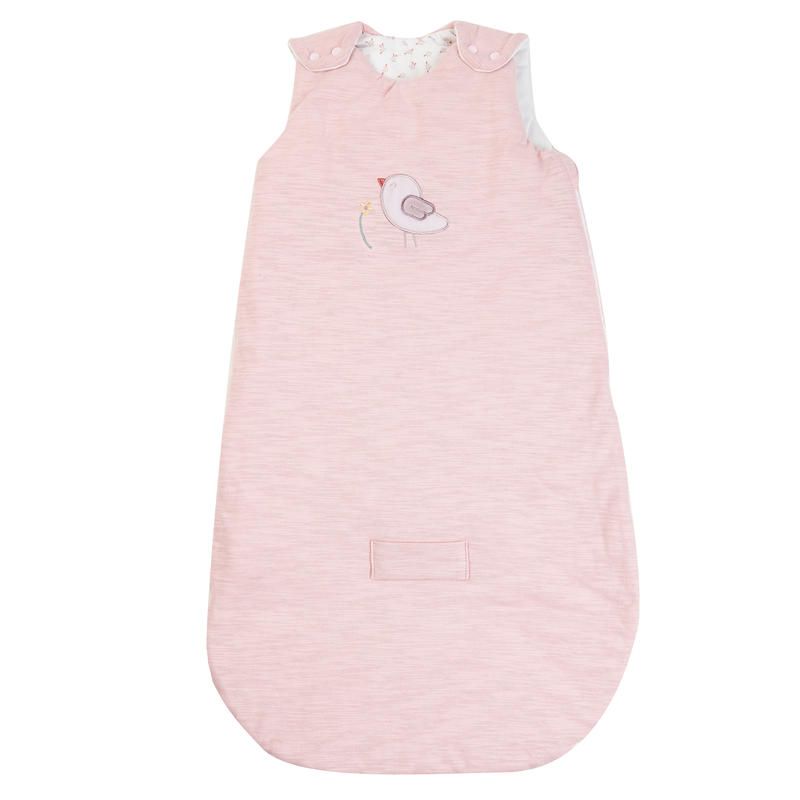 Gigoteuse Velours + Popeline Imprimee Alice Pomme 70cm Rose - nattou