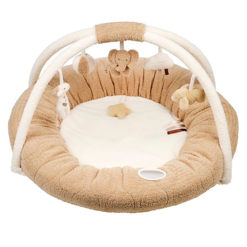 Tapis Pouf Teddy Bouclette Naturel - nattou