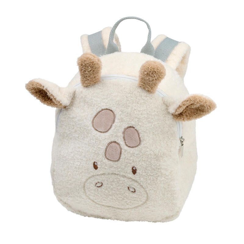 Sac A Dos Girafe Teddy Bouclette Ecru - nattou