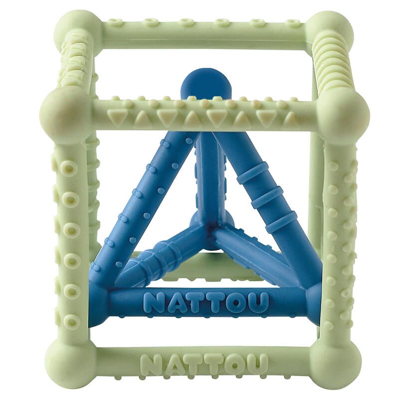 Cube Silicone Vert/Bleu Silicone - nattou