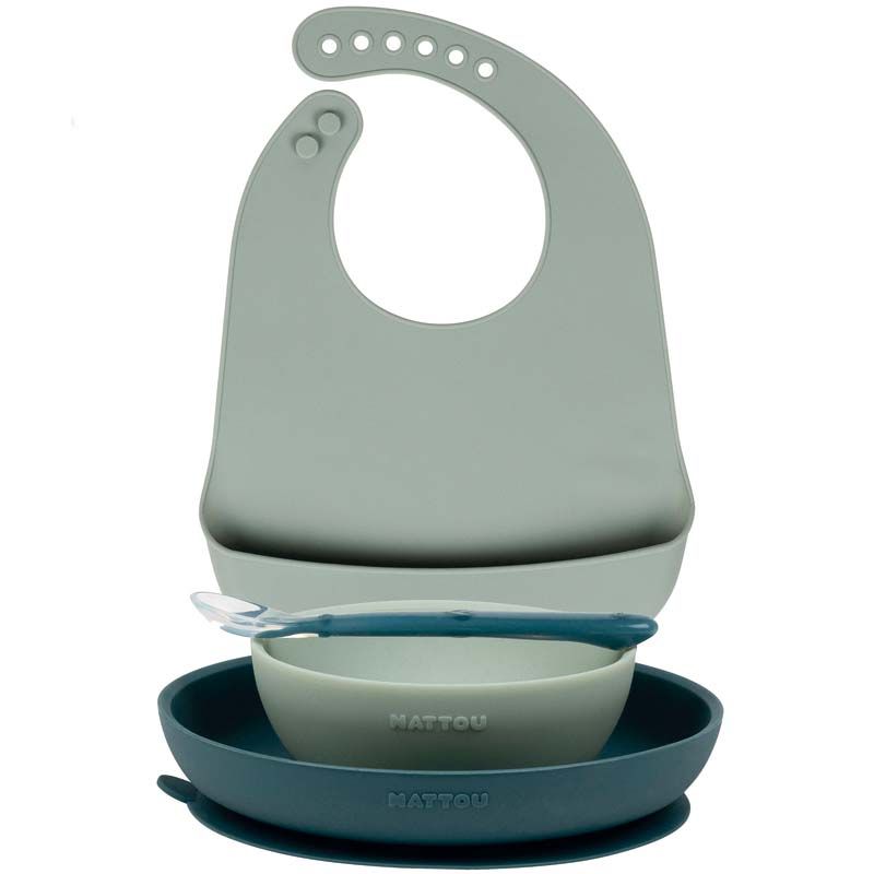 Coffret De Repas 4 Pieces Vert - nattou