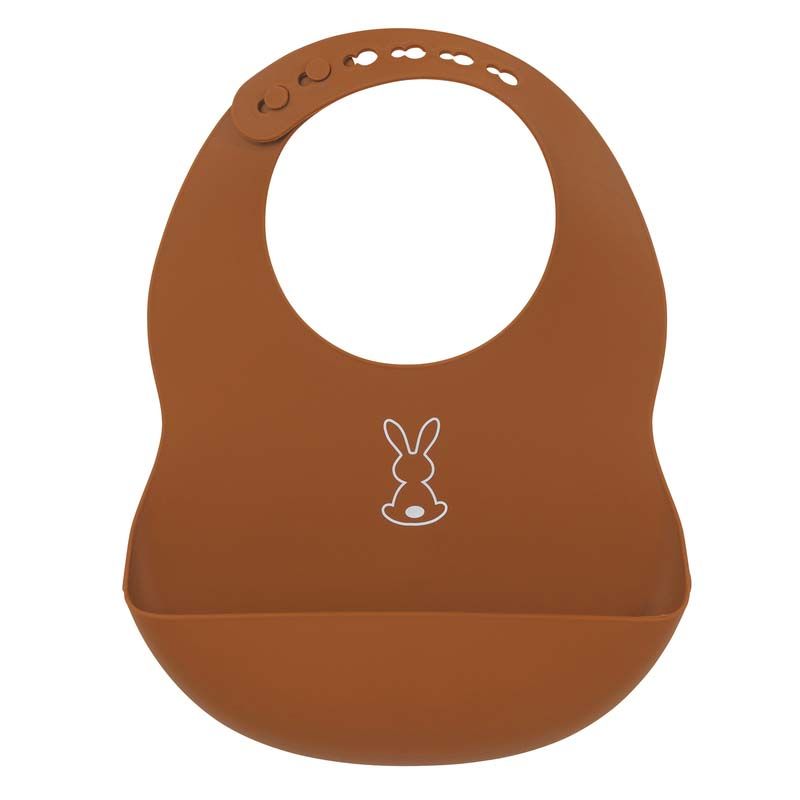 Bavoir Silicone Brique Silicon - nattou