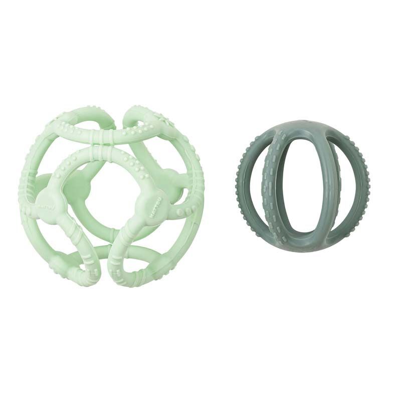 Set De 2 Balles En Silicone Vert - nattou