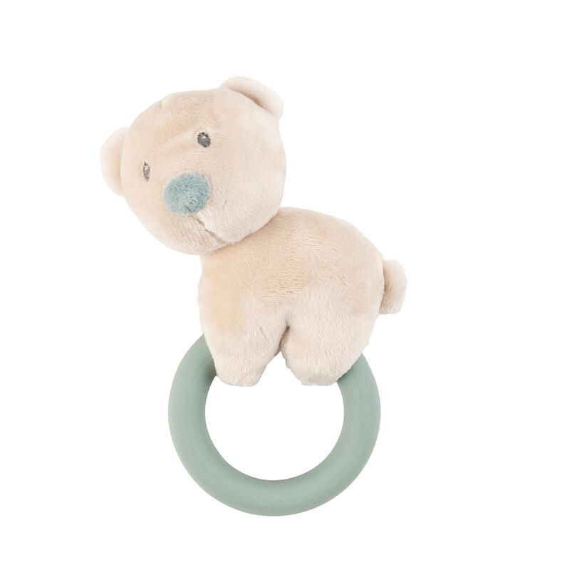 Anneau Silicone Et Hochet Ours Romeo, Jules Sally - nattou