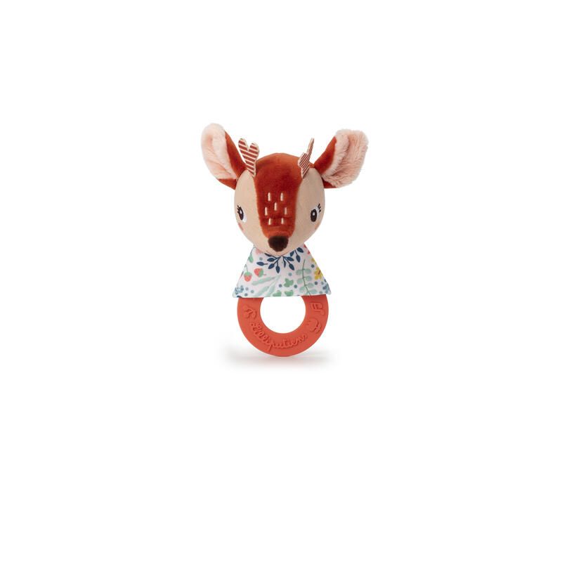 Stella Hochet De Dentition Stella Brun Rose - lilliputiens