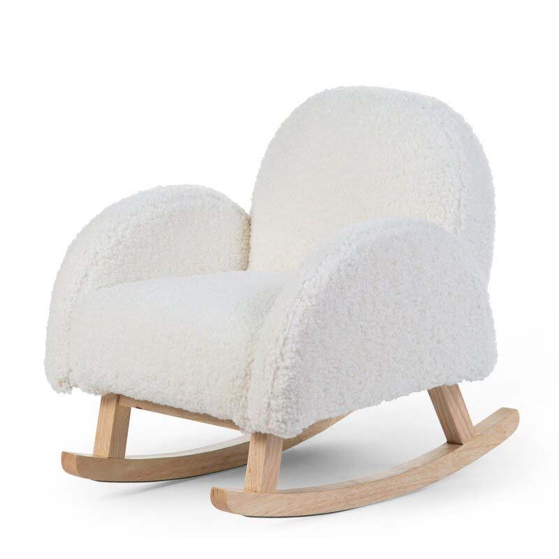 Chaise A Bascule Enfants Teddy White - childhome