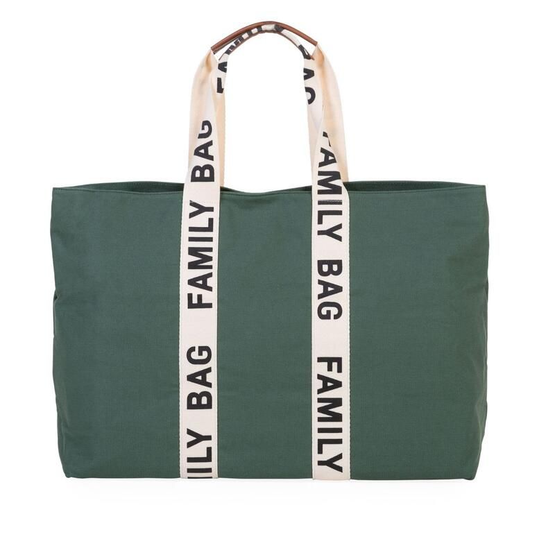 Family Bag Sac A Langer Signature Green - childhome