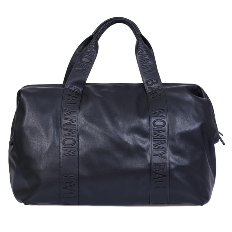 Mommy Bag Signature Simili Cuir Black - childhome