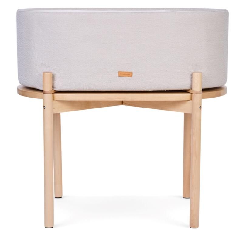 Berceau en lin  sur pied Bois Beige - childhome
