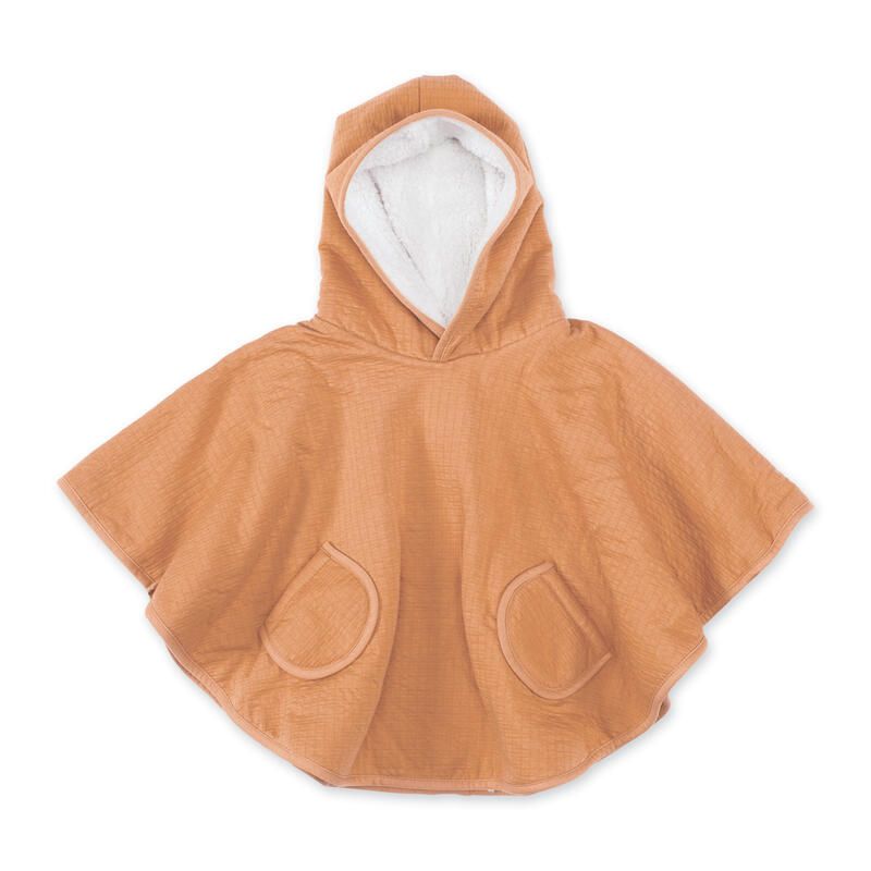 Poncho De Voyage Teddy+jersey 9-36m Biscuit Cadum - bemini