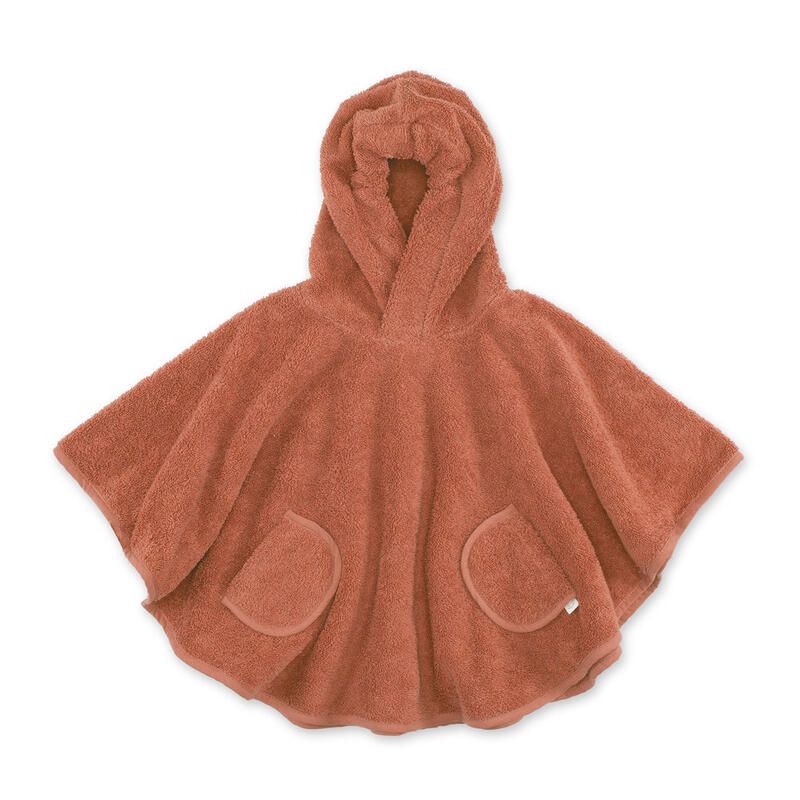 Poncho De Bain Bmini 9-36m Brick - bemini