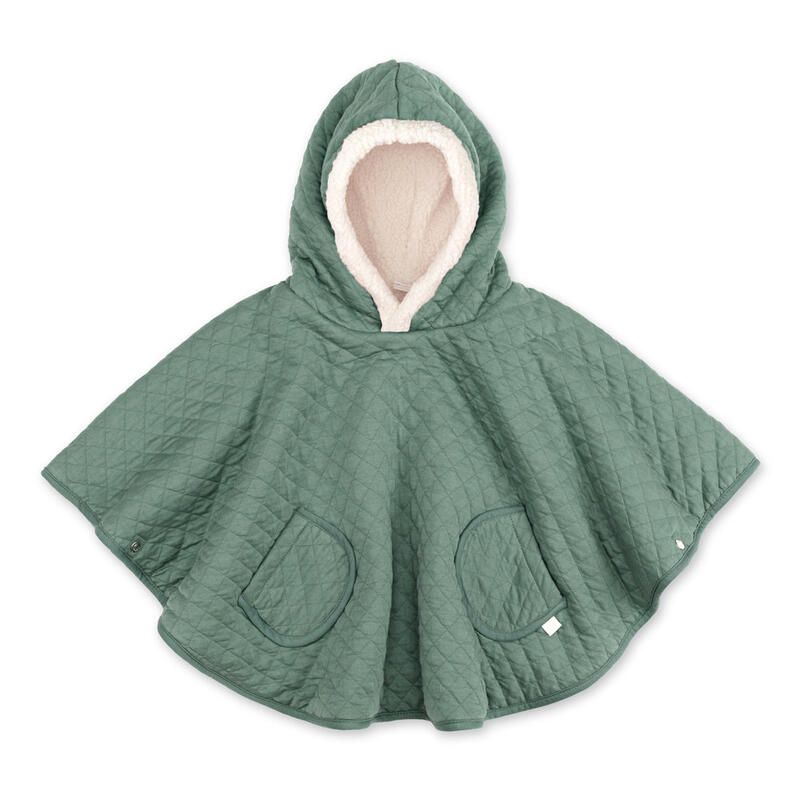 Poncho De Voyage Jersey Quilt 9-36m Green - bemini