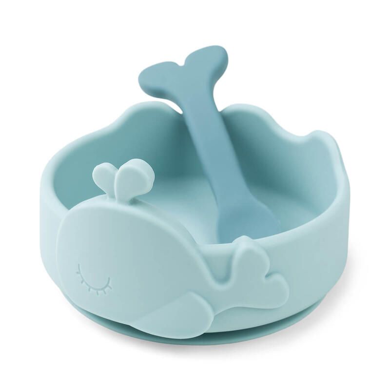 Bol Ventouse Et Cuillere Sili Wally Bleu - done by deer