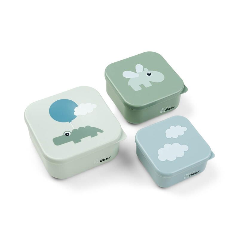 Boite Gouter Happy Clouds X3 Vert - done by deer