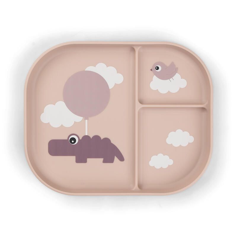 Foodie Assiette Plateau Happy Clouds Rose - done by deer