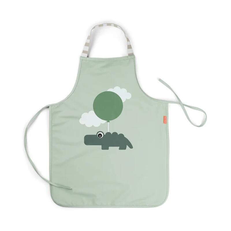 Tablier Impermeable Pour Enfants Happy Clouds Vert - done by deer