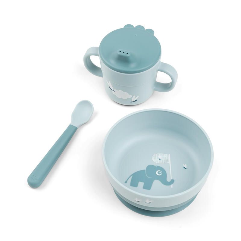 Foodie Coffret Premier Repas Elphee Bleu - done by deer