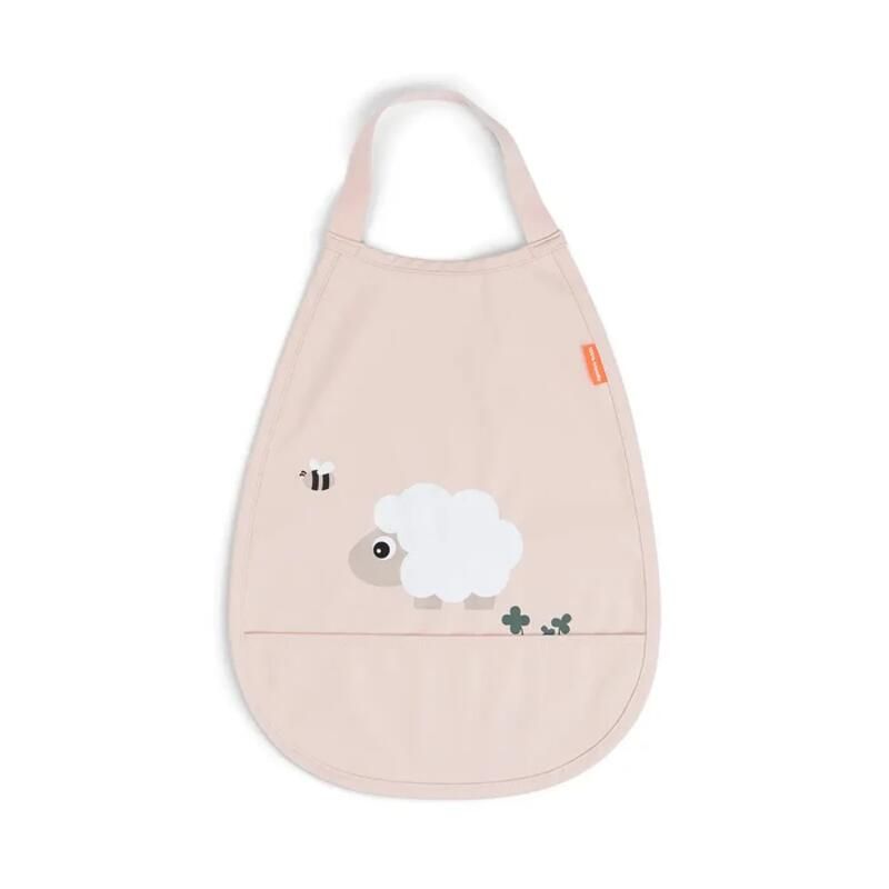 Bavoir Elastique Tiny Farm Rose - done by deer