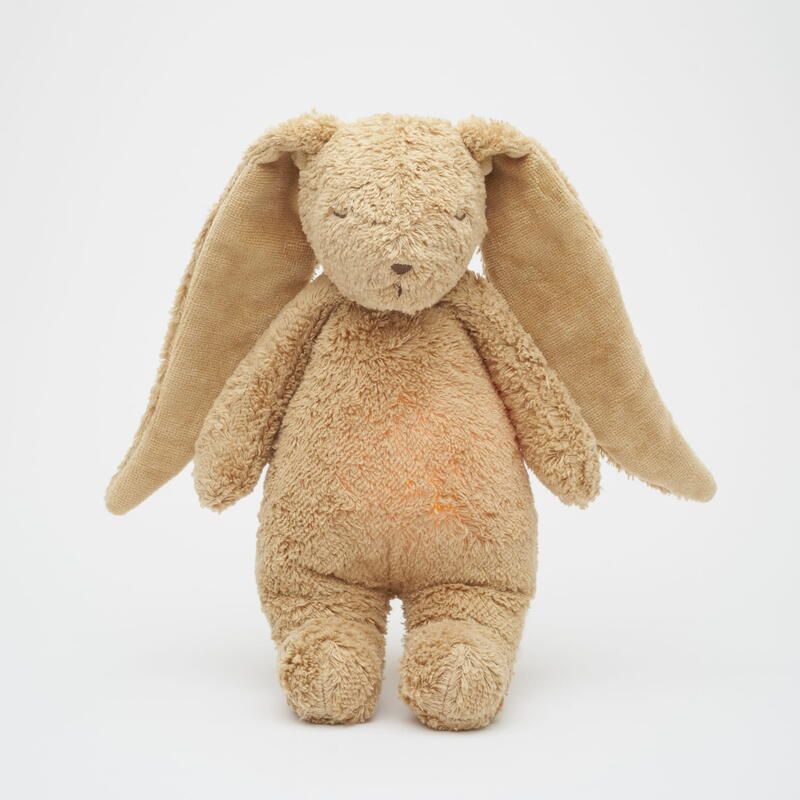 Veilleuse Lapin Nature Bio Avec Sons Lumieres Cappuccino - moonie