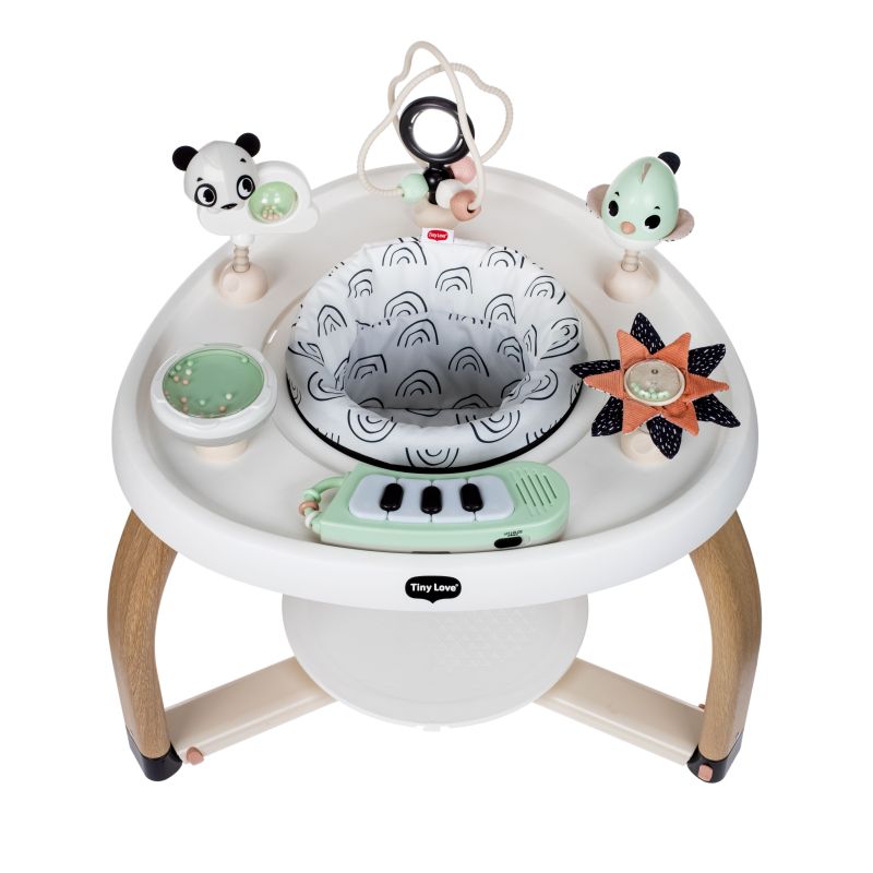 Stationary Activity Center Black White Decor - tiny love