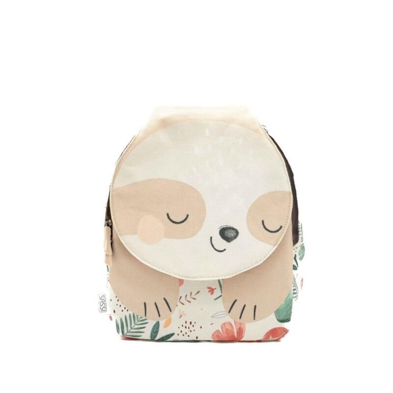 Mini sac à dos A5 Gnawy le paresseux Beige - sassi