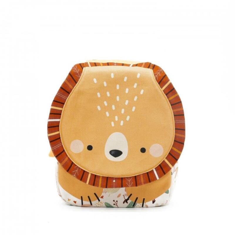 Mini sac à dos A5 Chompy le lion Jaune - sassi