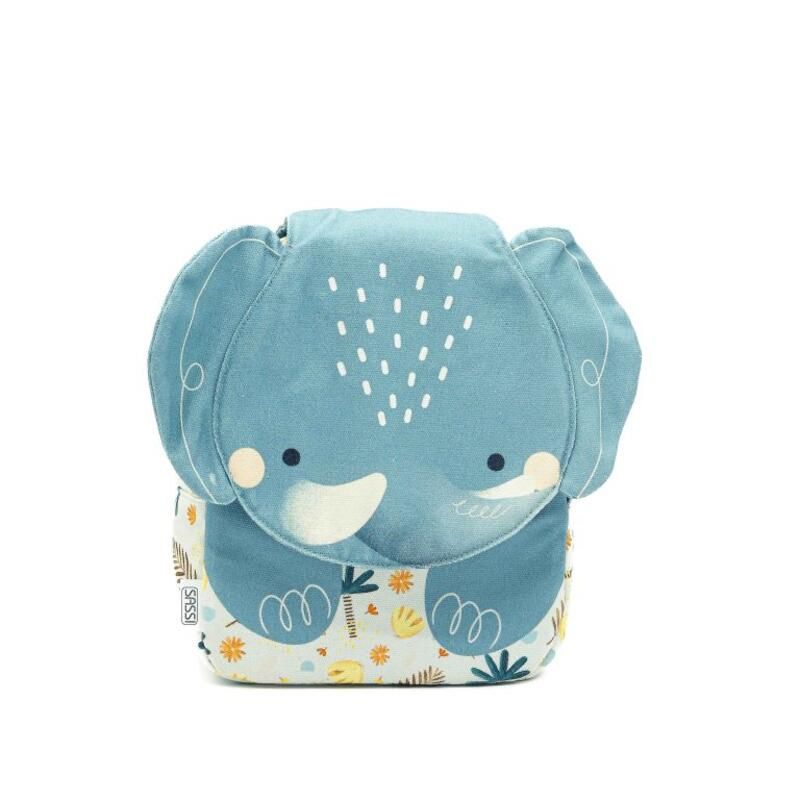 Mini sac à dos A5 Chewy l'éléphant Bleu - sassi