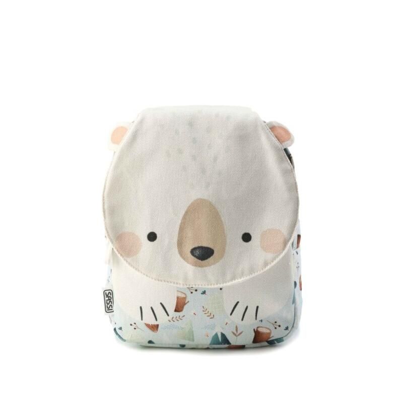 Mini sac à dos A5 Munchy l'ours Blanc - sassi