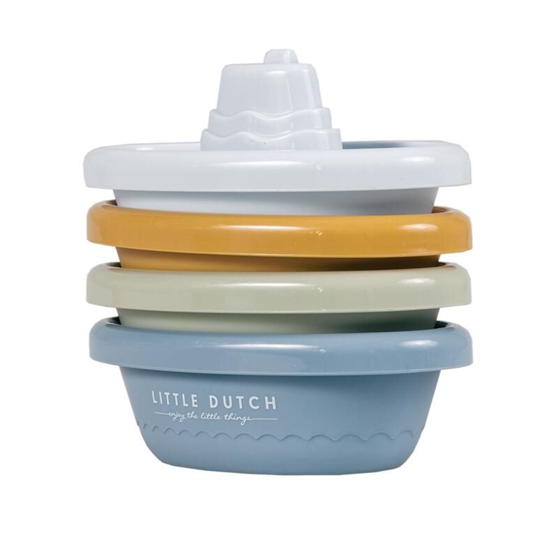 Bateaux Bain A Empiler 4m+ Bleu - little dutch