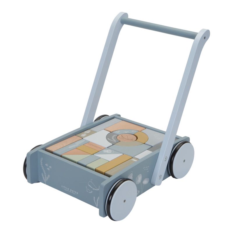 Chariot De Marche Ocean 12m+ A Bloc Bleu - little dutch