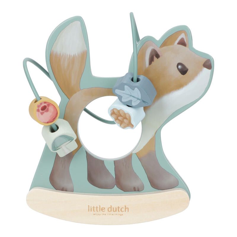 Mini Boulier A Bascule Renard Forest Friends Bleu Marron Vert Multicolore - little dutch
