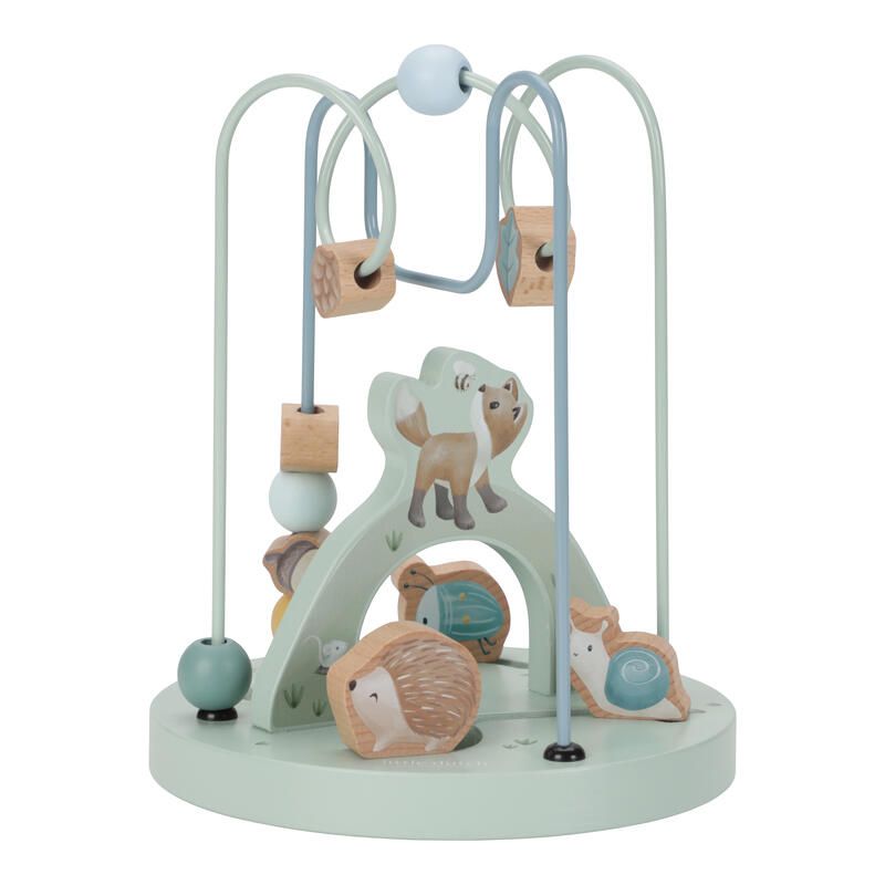Boulier Spirale Renard Bois Fsc Forest Friends Bleu Multicolore - little dutch