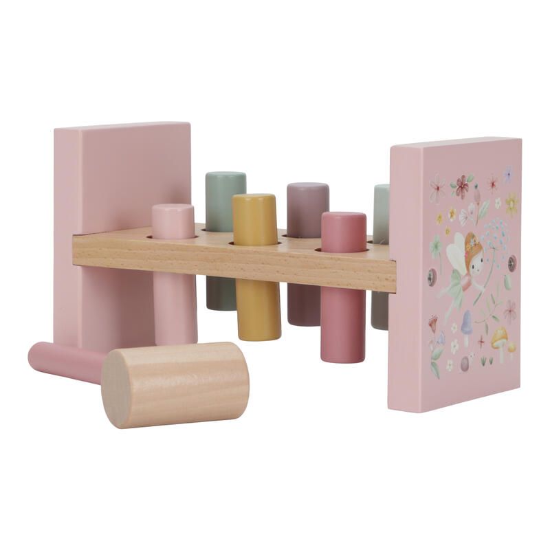 Banc A Marteler En Bois Fsc Fairy Garden Rose Multicolore - little dutch
