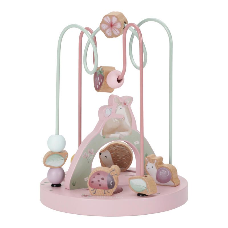 Boulier Spirale Faon En Bois Fsc Fairy Garden Rose Multicolore - little dutch