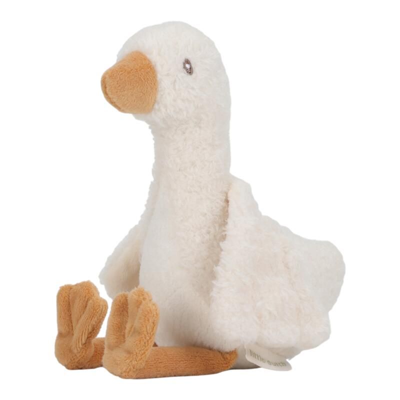 Peluche Oie Newborn Natural 17cm - little dutch
