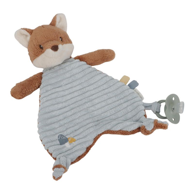 Doudou Renard Forest Friends Bleu Marron Beige - little dutch