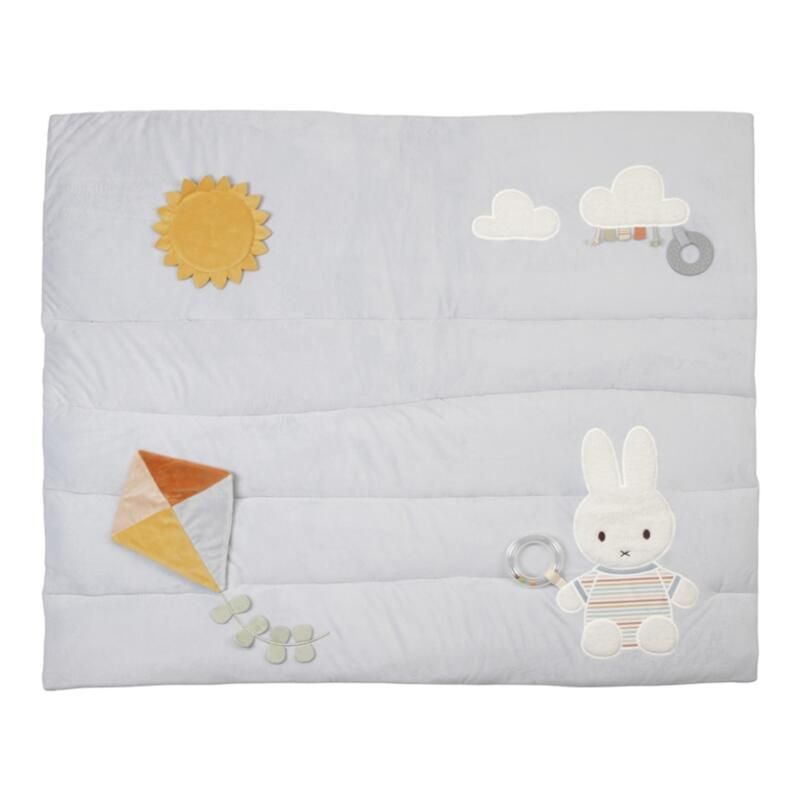 Tapis Parc Vintage Sunny Stripes Miffy 0m+ Multicolore - little dutch