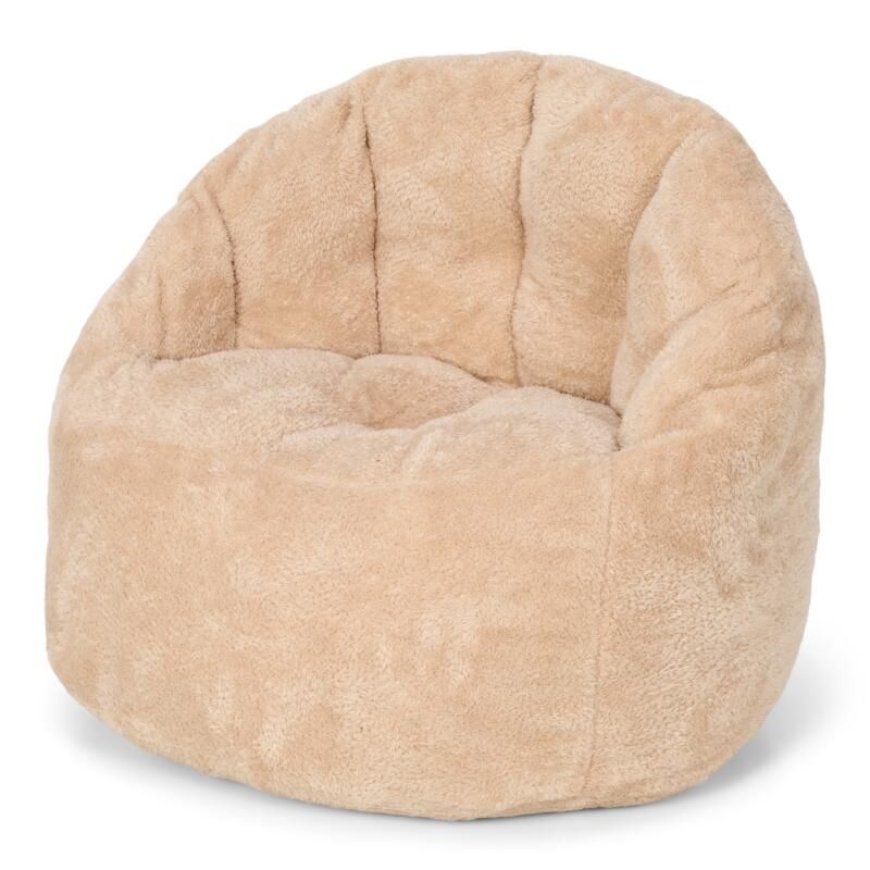 Pouf Bouclette Soft Newborn Natural Beige - little dutch