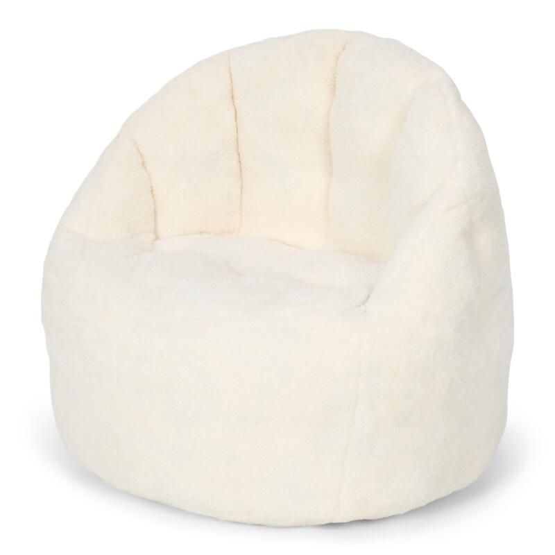 Pouf Bouclette Soft Newborn Natural Blanc - little dutch