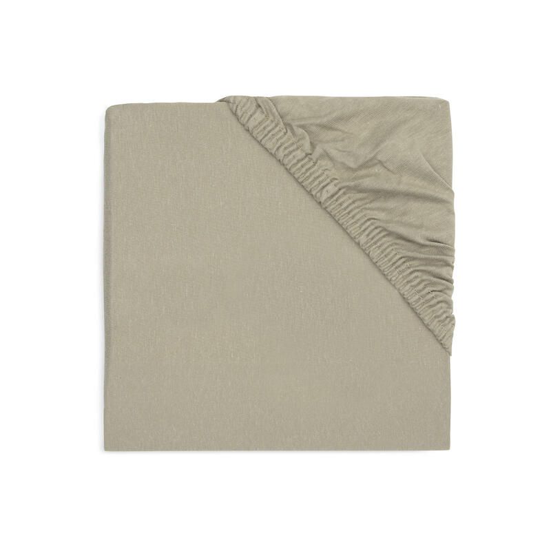 Drap-housse Jersey Basics 70x140cm Olive Green - jollein
