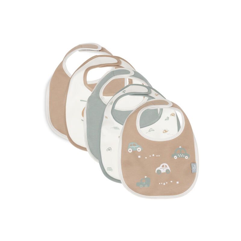 Bavoir Jersey Impermeable X5 On The Go Multicolor - jollein