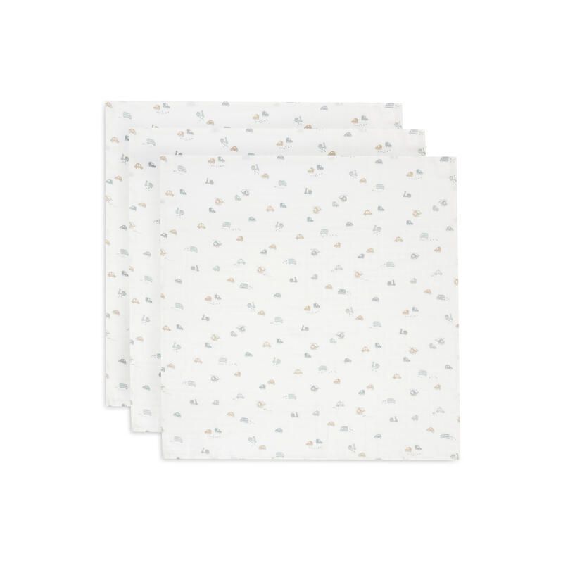 Lange Gaze De Coton Small X3 On The Go 70x70cm Multicolor - jollein