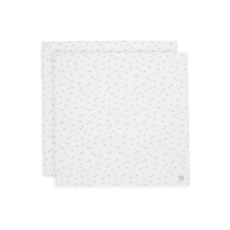 Lange Gaze De Coton Large X2 On The Go 115x115cm Multicolor - jollein