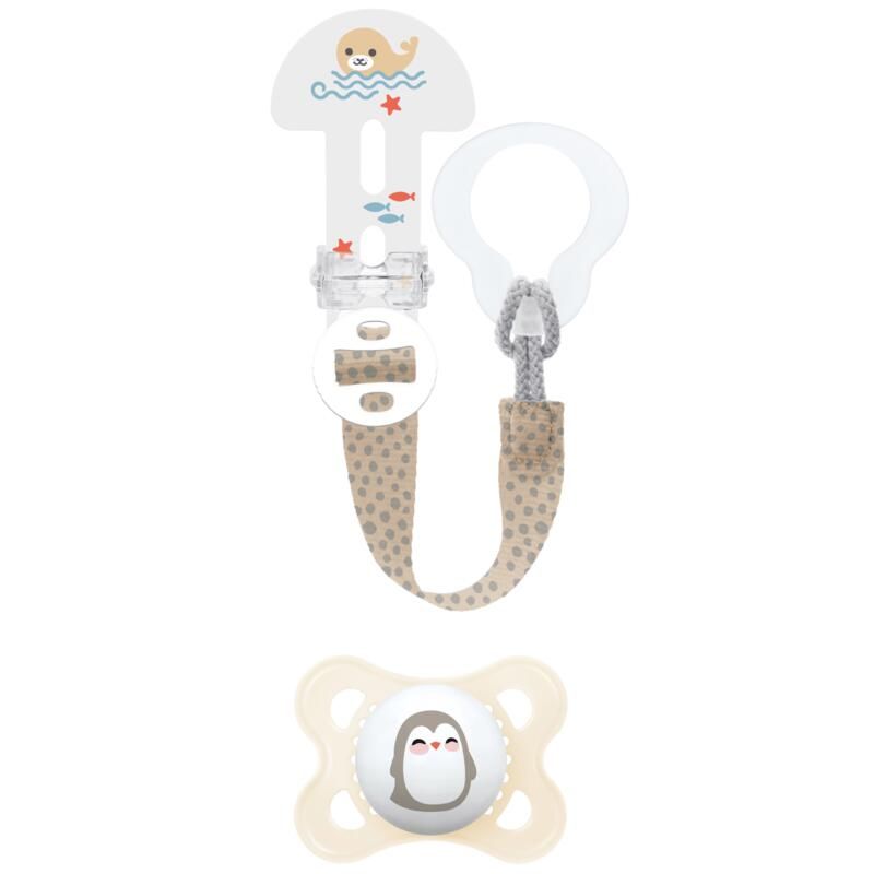 Kit Sucette Attache-sucette Silicone 2-6m - mam
