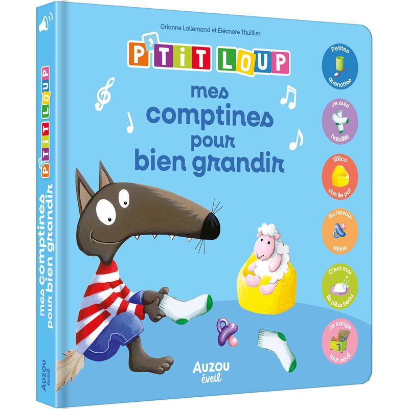 Ptit Loup - Mes Comptines Pour Bien Grandir 12m - auzou editions