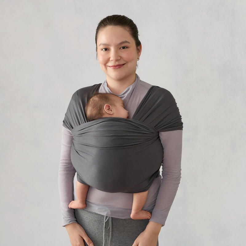 Écharpe de portage nouveau-né Aura Soft Black - ergobaby