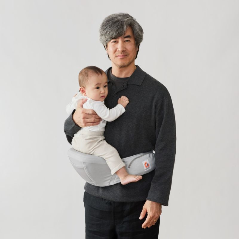 Porte-bébé portage hanche Lift Hip Seat Pearl Grey - ergobaby